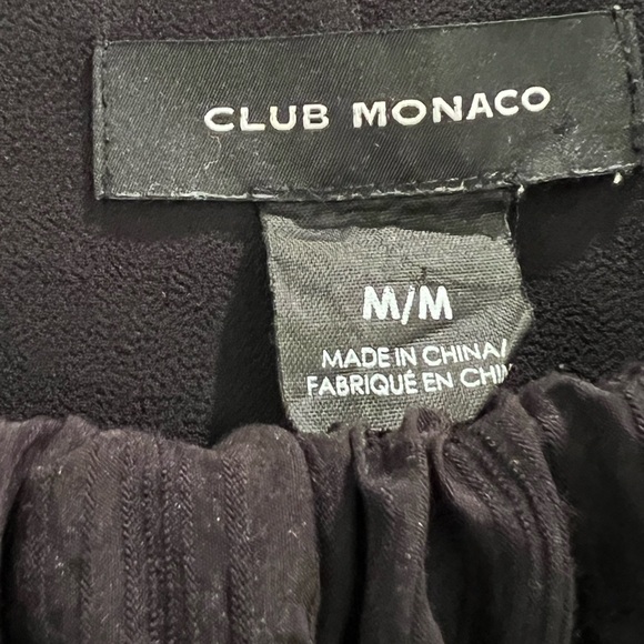 Black Club Monaco Light Short Sleeve Blouse - Picture 4 of 5